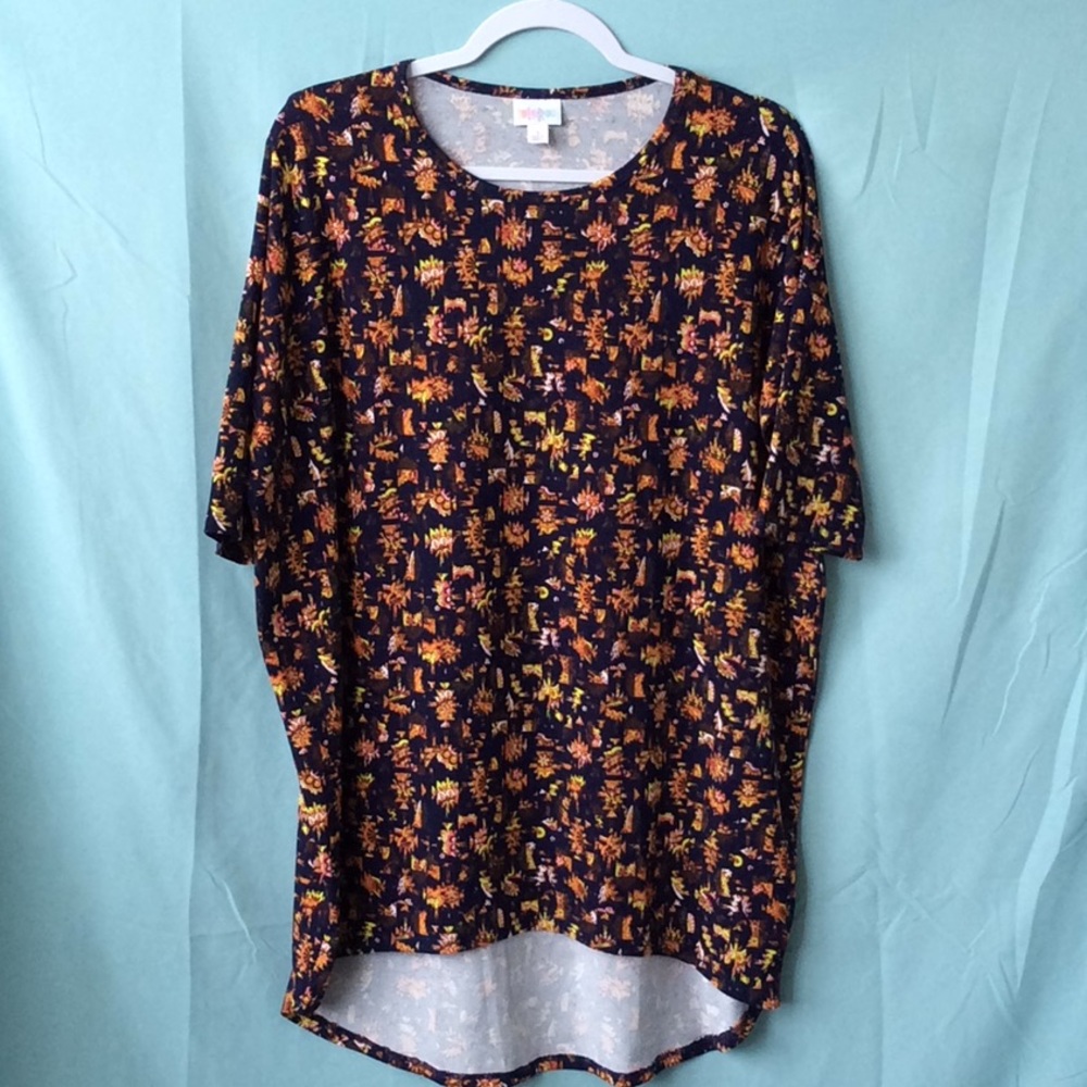 NWOT Patterned High Low Tunic Top, Size S